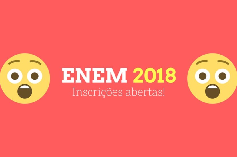 Inscrições abertas para o ENEM 2018!